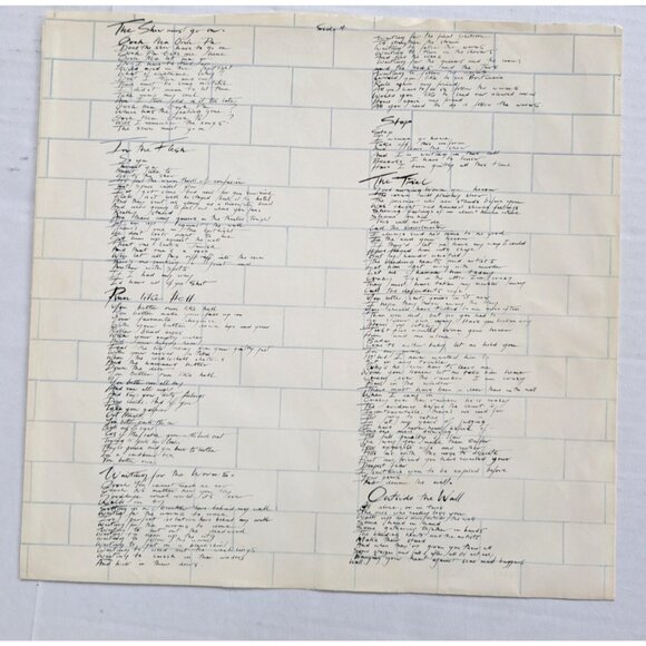 Pink Floyd The Wall Original Print Vinyl Record 1979 Columbia PC2 36183 w/Sleeve - Picture 11 of 16